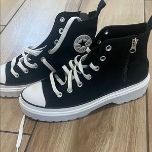 Converse Black and White High-Top Sneakers